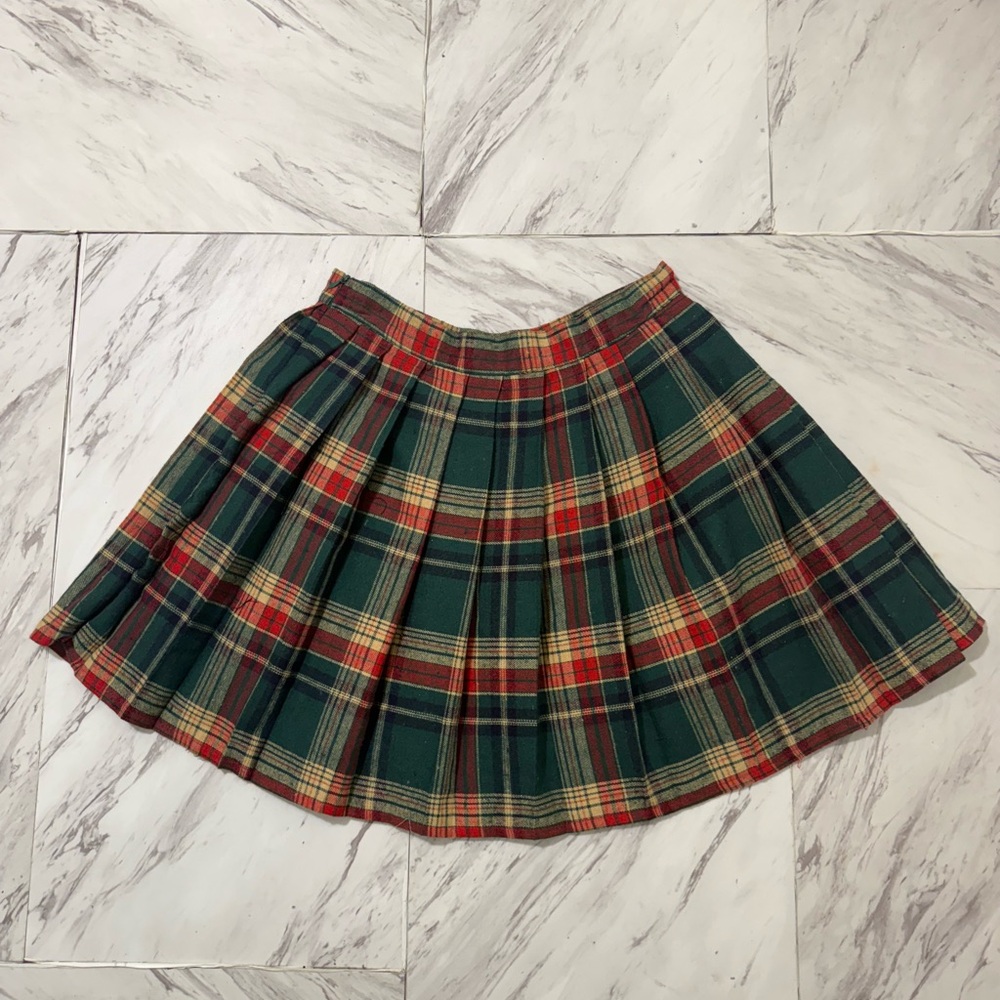 Plaid Pleated Tartan School Girl Skirt